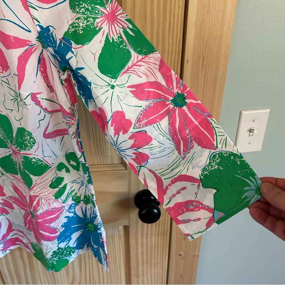 Talbots Lace Bob Floral Tunic. Size Small. - Picture 4 of 11